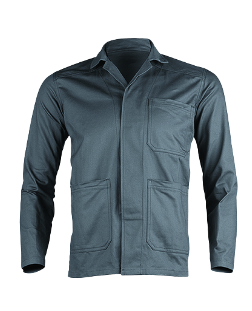 VESTE DE TRAVAIL INDUSTRY COULEUR GRIS POLYCOTON 0% METAL