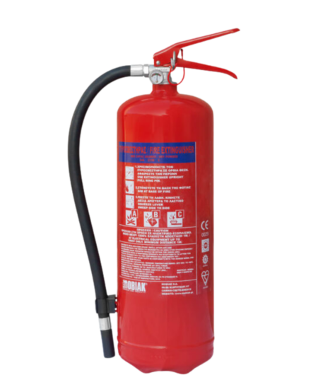 EXTINCTEUR POUDRE ABC 6KG PRESSION PERMANENTE MOBIAK + SUPPORT NF