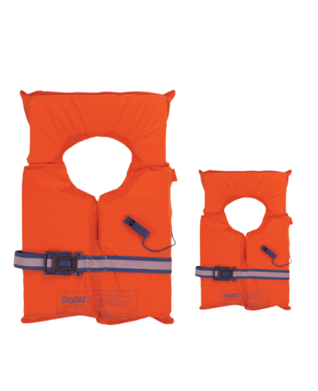 GILET/JACKET DE SAUVETAGE LALIZAS SOLAS POUR ADULTE + SIFLET