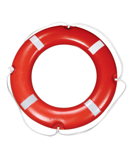 BOUEE DE SAUVETAGE LALIZAS SOLAS/MED + BANDES REFLECTIVES DIAMETRE 73CM/2,5KG