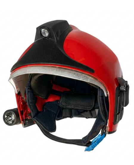 CASQUE POMPIER POLYVALENT DRAEGER HPS 7000 COULEUR ROUGE/NOIR MATTE