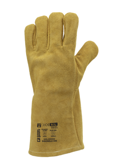 GANT DE SOUDURE CONFORT COULEUR OR EUROWELD 330 COUTURE KEVLAR HOT 1