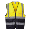 GILET DE SECURITE MAGMA HV MULTIFONCTION AVEC POCHES BICOLORE JAUNE/BLEU