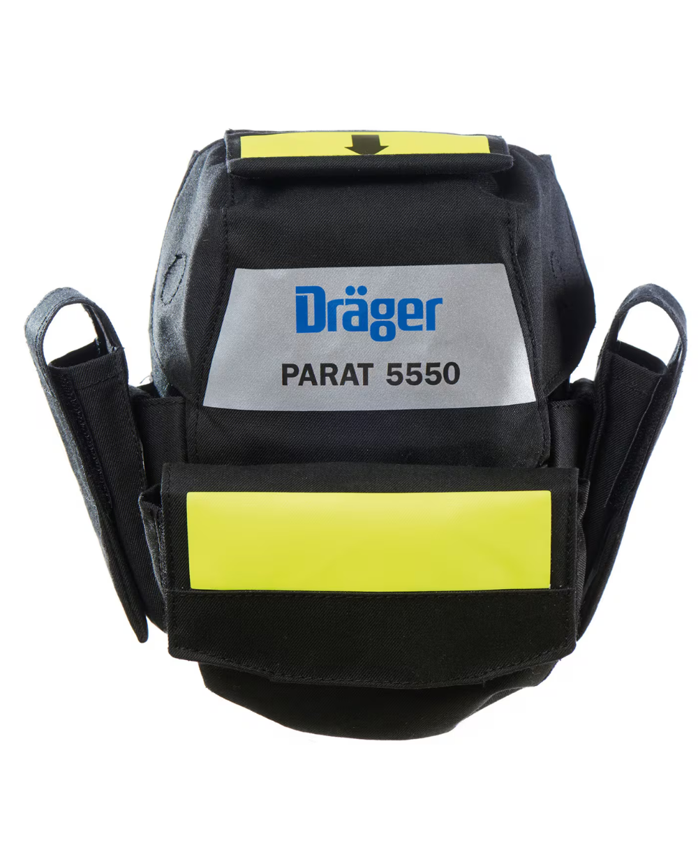 MASQUE DE FUITE DRAEGER PARAT 5550 CAGOULE EVACUATION INCENDIE – Image 2