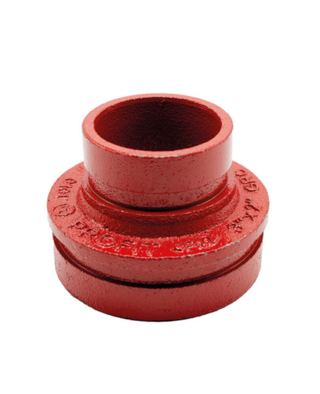 REDUCTION CONCENTRIQUE DN65-DN40 PEINTURE ROUGE