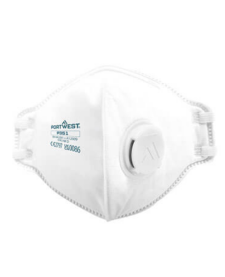 MASQUE PLIABLE PORTWEST FPP3 + VALVE DOLOMITE PAQUET DE 20 MASQUES