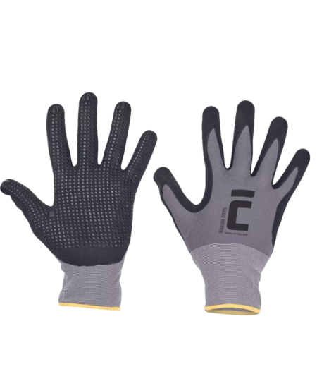 GANT DE PRECISION CERVA WIGEON DOTS ENDUCTION NITRILE + PICOTS NOIR T9