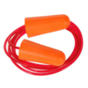 BOUCHON D'OREILLE EN MOUSSE PU PORTWEST AVEC CORDE ORANGE BOITE DE 200 PAIRES