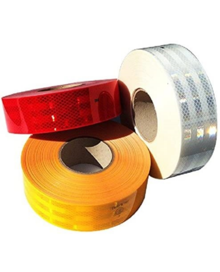 FILM RETROREFLECHISSANT ECE104 RIGIDE ROUGE POUR CAMION/VEHICULE