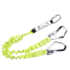 LONGE DOUBLE PORTWEST + ABSORBEUR D'ENERGIE + SANGLE ELASTIQUE POLYESTER
