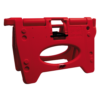 SEPARATEUR DE VOIE ALPHABLOC PLIABLE COULEUR ROUGE HAUTEUR 1 METRE