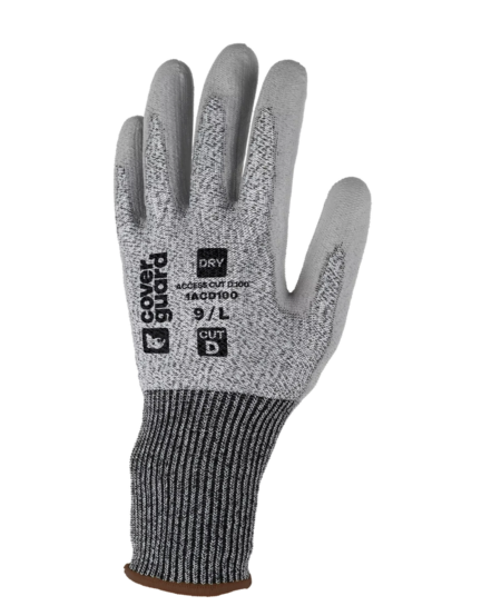GANT ANTI-COUPURE HPPE COVERGUARD ACCESS CUT D 100 ENDUCTION PU GRIS