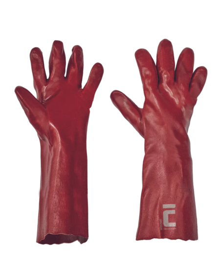 GANT FULL DIPPED PVC ROUGE CHIMIQUE CERVA REDSTART LONGUEUR 45CM
