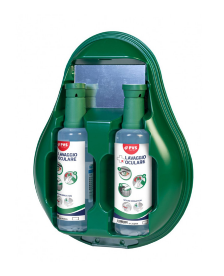 STATION MURALE DROP OCULAIRE SALINE DEUX FLACONS 500ML